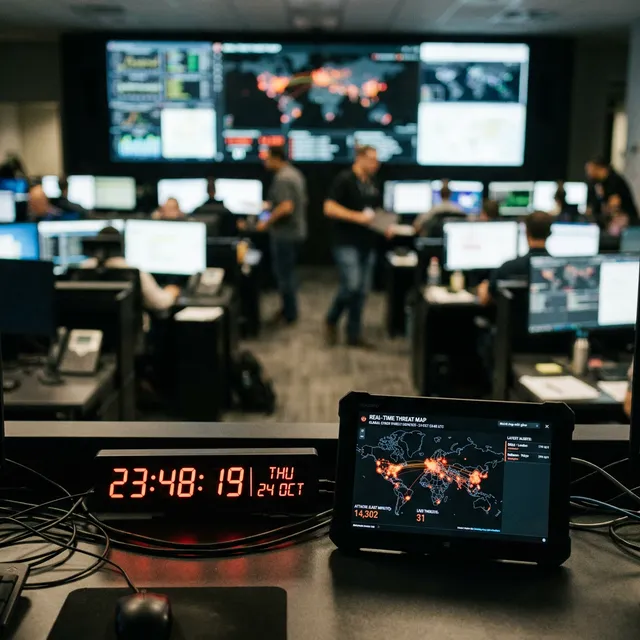 We deploy a continuous early warning infrastructure that monitors water scarcity and agricultural supply chain threats i